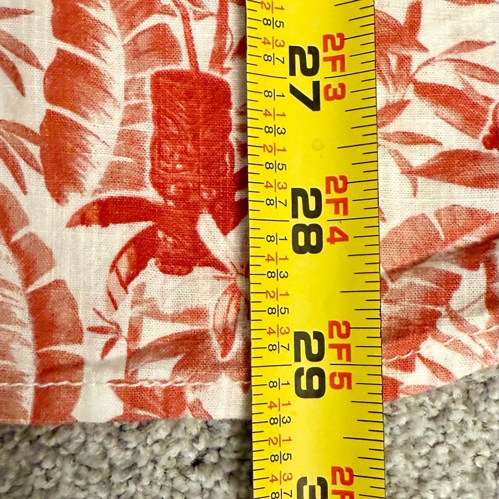 NWT Men’s Tommy‎ Bahama Short Sleeve Hawaiian Cotton Shirt Mango Tango - Picture 12 of 15